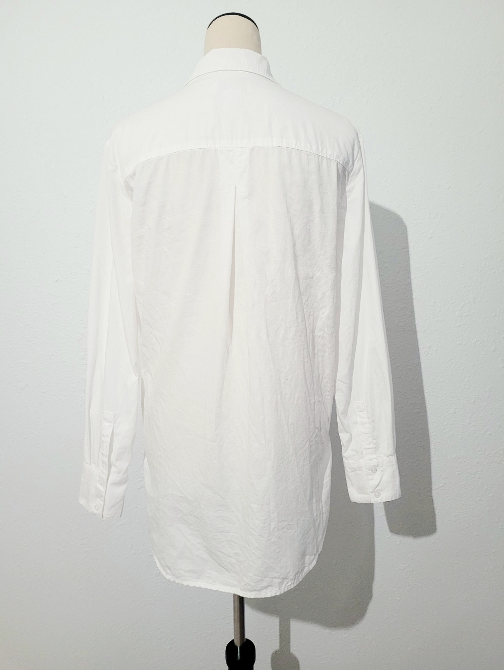Liz Claiborne White Blouse Tunic Womens Size Small 100% Cotton Popover Classic - Picture 7 of 12
